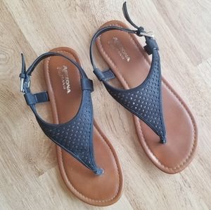 Faux Leather Sandals
